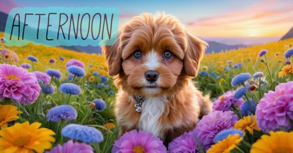 Small-Fluffy-Cavoodle-With-Big-Bright-for-afternoon