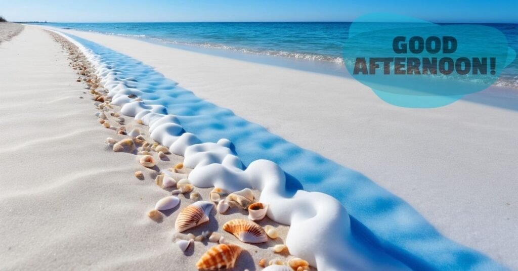 Beach-With-Clear-Sand-Sea afternoon