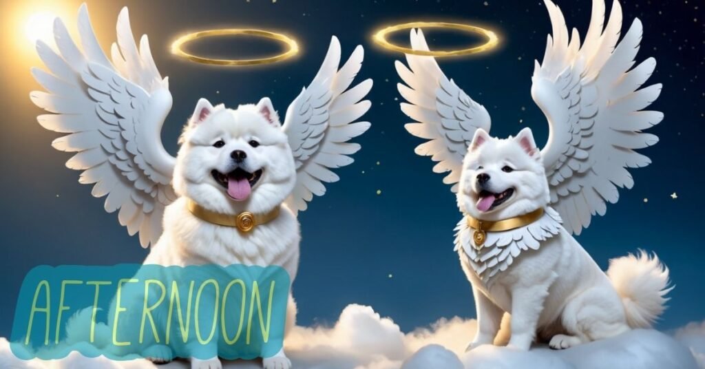 Afternoon-Samoyed-Is-An-Angel-Dog-With-Halo