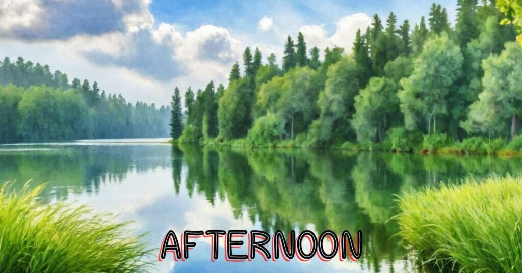 afternoon nature Depicts-A-Serene-Lake