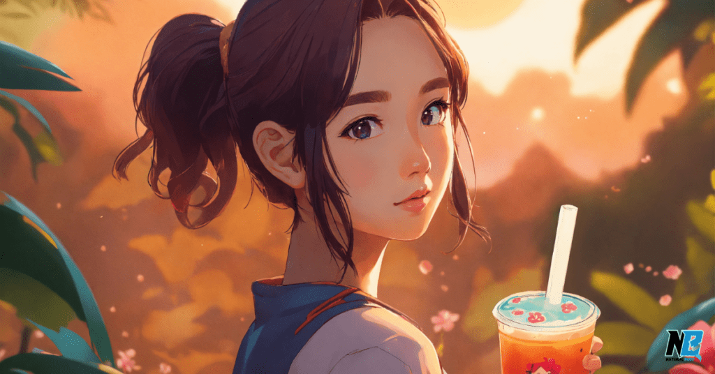 girl-testing-morning-BUBBLE-Tea